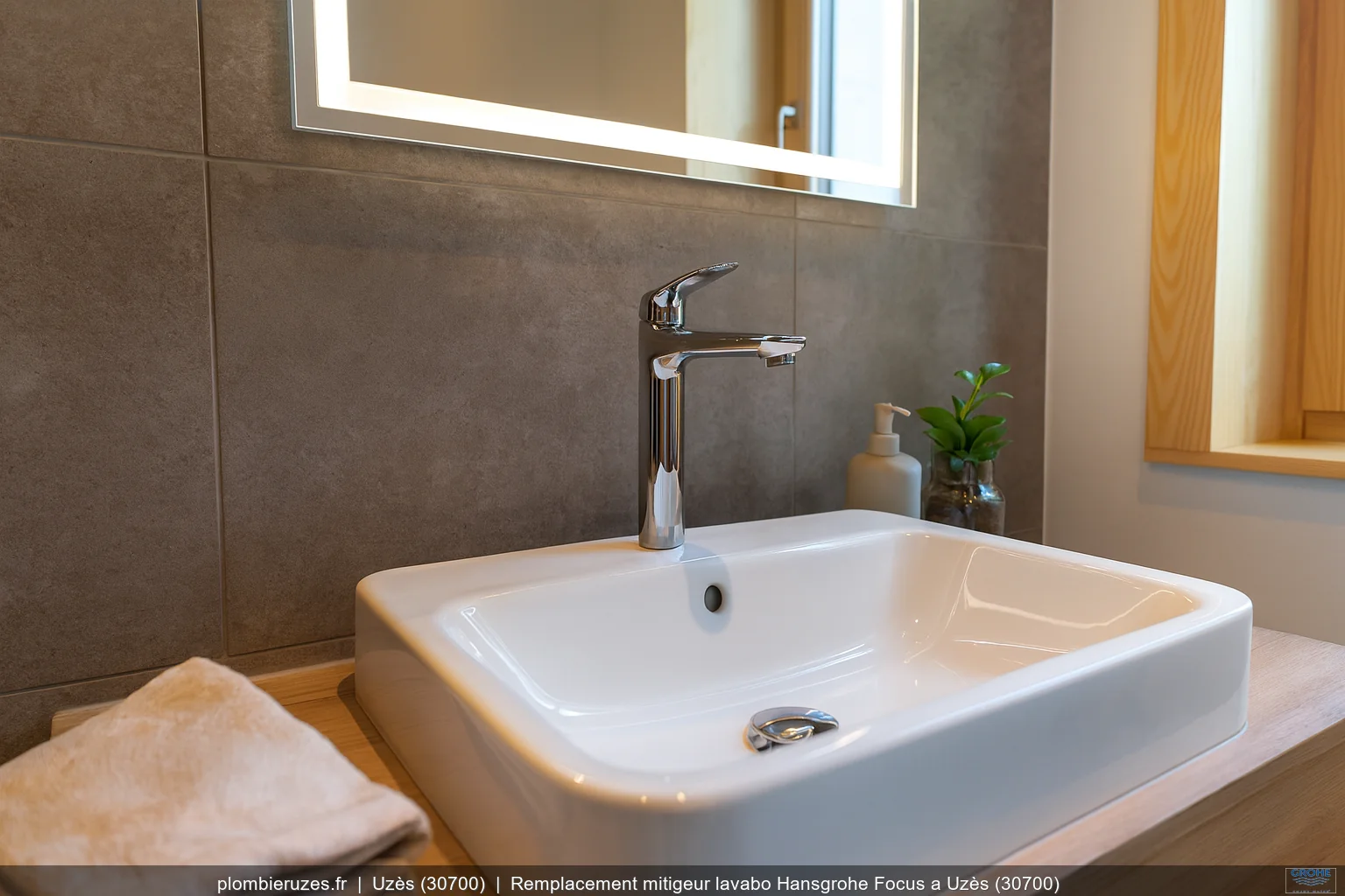 Remplacement mitigeur lavabo Hansgrohe Focus a Uzès (30700)
